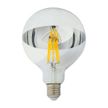LED izzó Trixline DECOR MIRROR G125, 12W SILVER