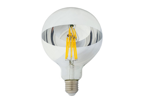 LED izzó Trixline DECOR MIRROR G125, 12W SILVER