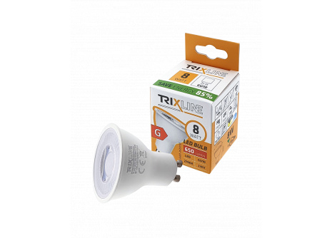 LED izzó Trixline 8W GU10 650 lm meleg fehér