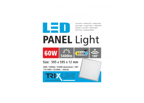 mennyezeti LED panel TRIXLINE - 60W hideg fehér