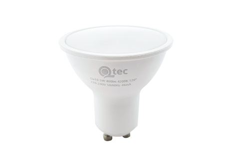 LED izzó Qtec 5W GU10 460lm neutrális fehér