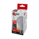 LED izzó Q tec 11W A60 E27 meleg fehér
