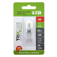 LED izzó Trixline 3W G9 4200K neutrál fehér LED izzó Trixline 3W G9 4200K neutrál fehér