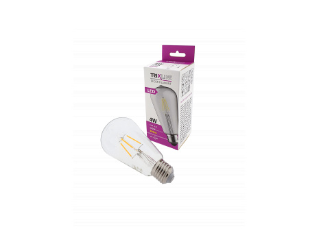 dekorációs LED izzó FILAMENT Trixline 4W ST-64 E27 meleg fehér