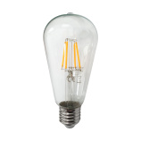 Dekor LED izzó FILAMENT 4W 480lm ST64 E27 meleg fehér Trixline