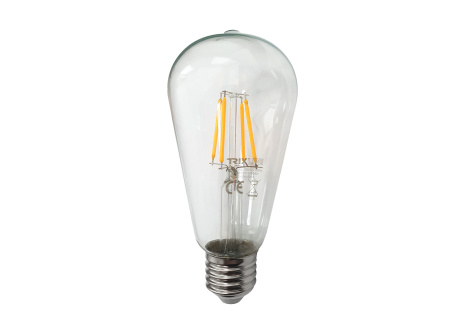 Dekor LED izzó FILAMENT 4W 480lm ST64 E27 meleg fehér Trixline