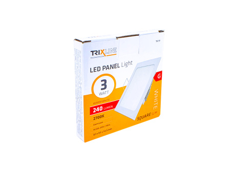 Mennyezeti LED lámpa TRIXLINE – szögletes 3W