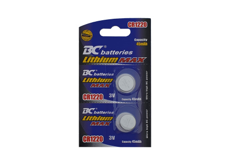 Lithium 3V gombelem BC batteries CR 1220