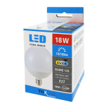 LED izzó 18W G120 E27 hideg fehér