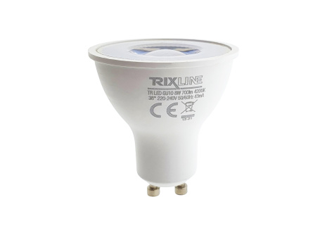 LED izzó Trixline 8W GU10 700lm neutrális fehér