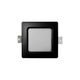 Q-57M LED panel 3W 330lm 4000K černý - čtvercový přisazený Qtec