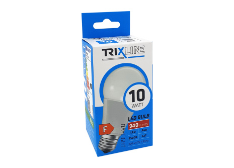 LED žárovka Trixline 10W 940lm E27 A60 studená bílá