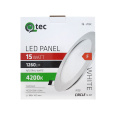 LED panel Qtec Q-206C 15W, kruhový vestavný 4200K