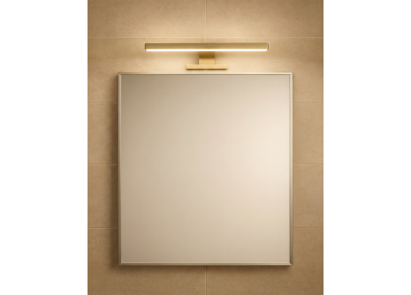 Q-306 LED 5W/400lm/4000K zrcadlové světlo 30cm - matné zlaté QTEC