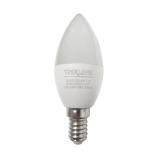 LED žárovka 6W 564lm E14 C35 studená bílá Trixline