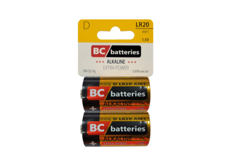BC LR20 AM1 Alkalická baterie - Extra power 2ks BLISTR 1,5V