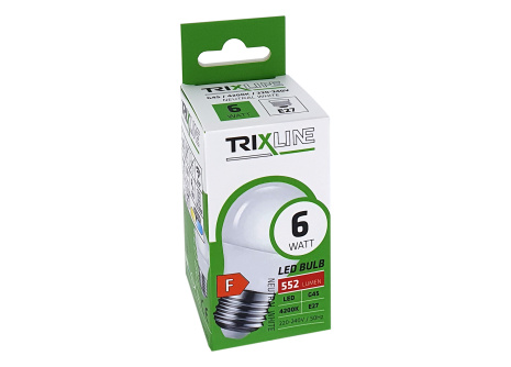 LED žárovka Trixline 6W 552lm E27 G45 neutrální bílá