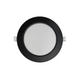 Q-52M LED panel 12W 1200lm 4000K černý - kruhový vestavný Qtec