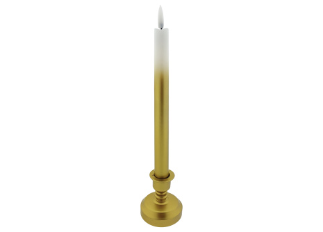 Hosszú LED gyertya - fehér-arany HOME DECOR HD-118SG