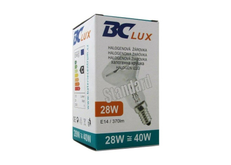 Halogén izzó BC 28W E14 R50 meleg fehér