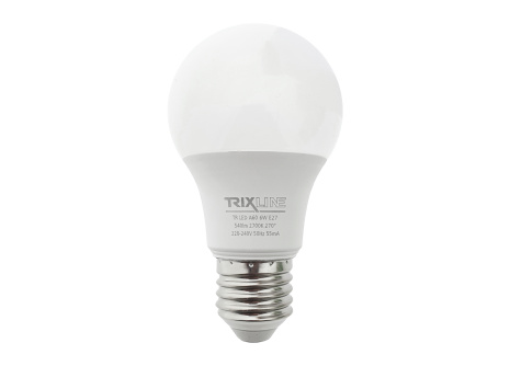 LED izzó Trixline 6W 540lm E27 A60 meleg fehér