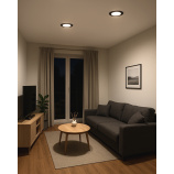 Q-51M LED panel 6W 660lm 4000K černý - kruhový vestavný Qtec Q-51M LED panel 6W 660lm 4000K černý - kruhový vestavný Qtec