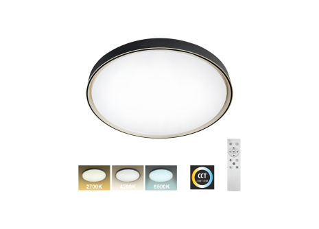 LED stropní svítidlo TR-617C - EBRO 36W 3420lm ø50cm CCT + ovladač Trixline