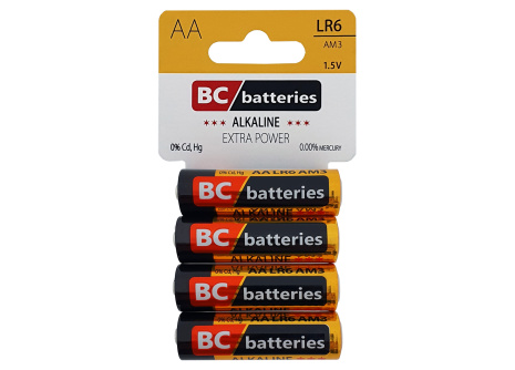 BC LR6  Extra Power alkáli AA / 4db-os BLISZTER