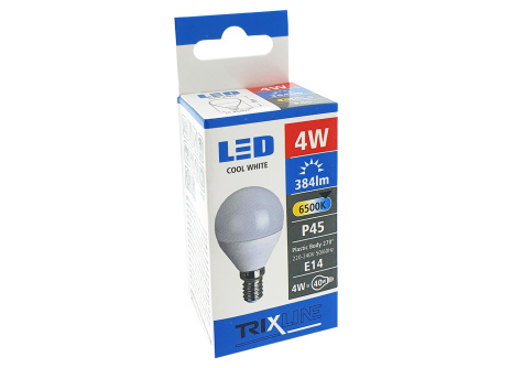 LED izzó BC TR 4W E14 P45 hideg fehér