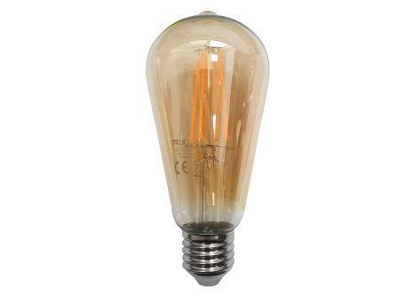 Dekor  LED izzó FILAMENT Trixline 8W 880lm ST64 E27 meleg fehér