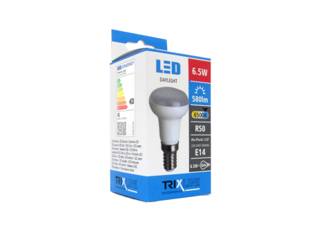 LED izzó TRIXLINE 6,5W E14 R50 hideg fehér