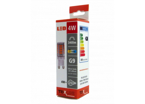 LED izzó BC TR 4W G9 meleg fehér