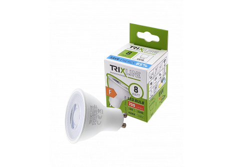 LED izzó Trixline 8W GU10 700lm neutrális fehér