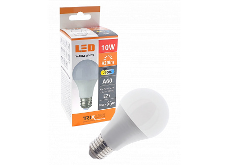 LED izzó BC TR 10W E27 A60 meleg fehér