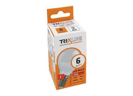 LED izzó Trixline 6W 540lm E14 P45 meleg fehér