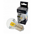 LED žárovka Trixline DECOR MIRROR P45, 5W E27 SILVER