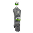 QTEC Q-417F Prodlužovací přívod 2m 3 zásuvka + VYP - USB A+C/2,4A