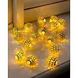 TR 308 Vánoční řetěz Marocké koule 20LED 2,5 m 2700K teplá bílá Trixline