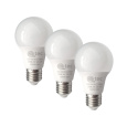 LED izzó 9W/806lm/A60/E27 meleg fehér 3 PACK Qtec