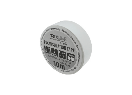 PVC izolačná páska TR-IT 101 10m, 0,13mm biela TRIXLINE