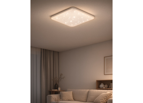 LED stropní svítidlo TR-605S - FLORA 60W 5700lm 53x53cm CCT + ovladač Trixline