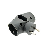 QTEC Q-415F Rozbočovací zásuvka 2x2P+PE/1x2P