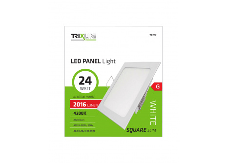 Mennyezeti LED lámpa TRIXLINE – négyszögletes 24W neutrál fehér