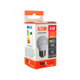 LED izzó BC TR 6W E27 G45 meleg fehér