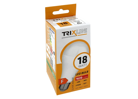 LED žárovka Trixline 18W 1620lm E27 A65 teplá bílá