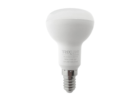 LED izzó Trixline 6,5W 585lm E14 R50 meleg fehér