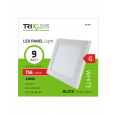 Mennyezeti LED lámpa TRIXLINE – felületre szerelhetö négyszögletes 9W neutrál fehér