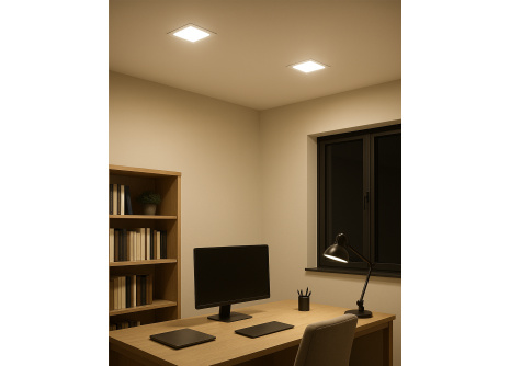 TR-110 Mennyezeti LED lámpa TRIXLINE – négyszögletes 15W neutrál fehér