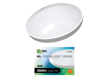 Led stropní svítidlo Q-233CP 36W 4000K ø45cm/kruhové bílé QTEC