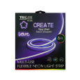 TR-33N Flexibilis NEON LED szalag - lila 1,8m USB-vel Trixline